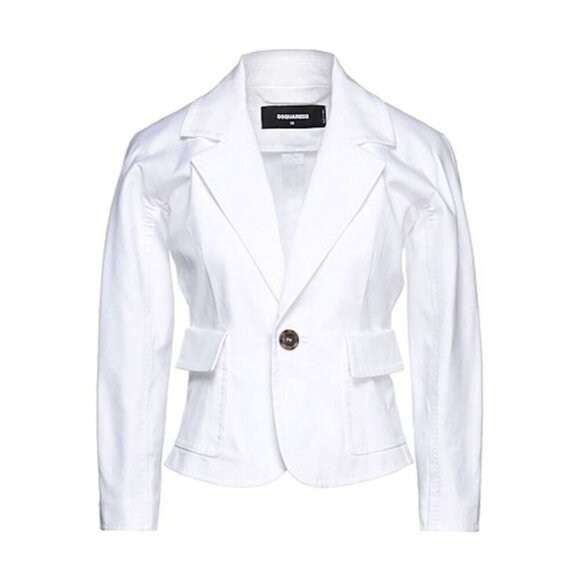 DSQUARED2 Women's White Fitted Blazer Jacket – IT 38 / US 2 NWT - Picture 1 of 1